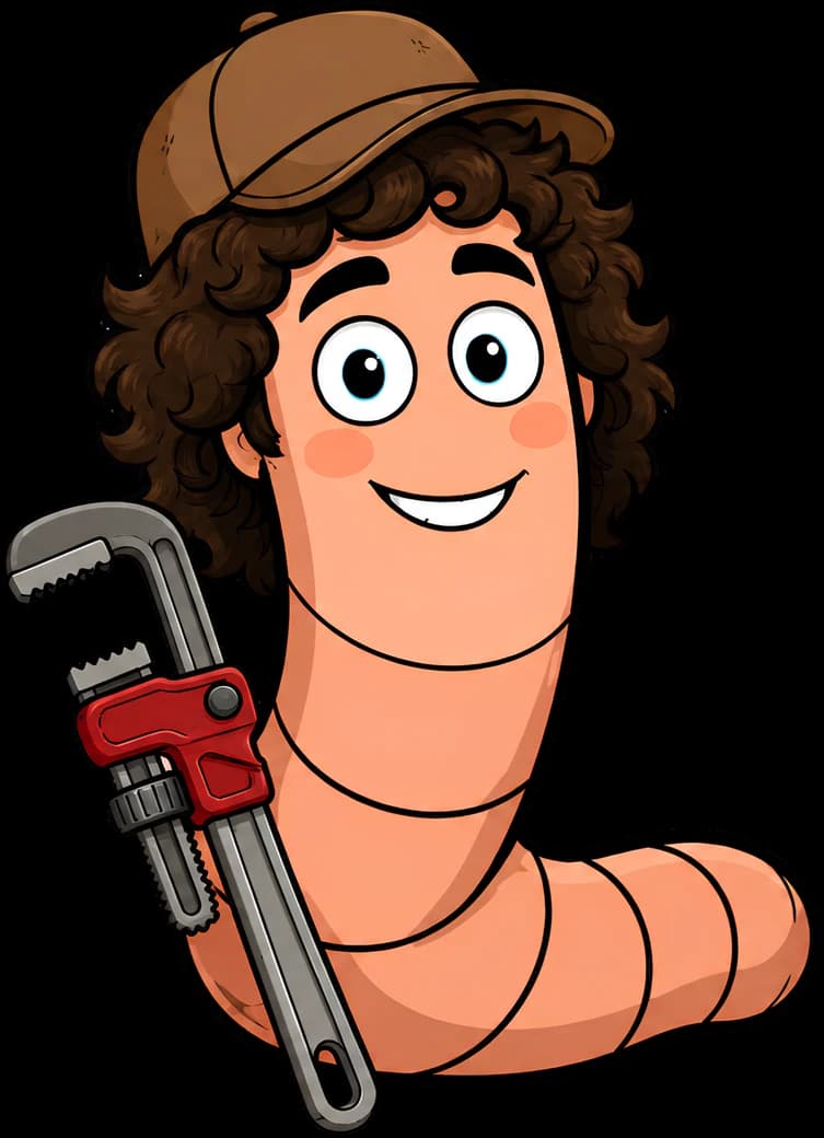 Tim, owner of NOW Plumbing, holding a pipe wrench
